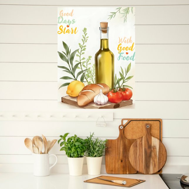Póster Modern Mediterranean Kitchen Poster (Subido por el creador)