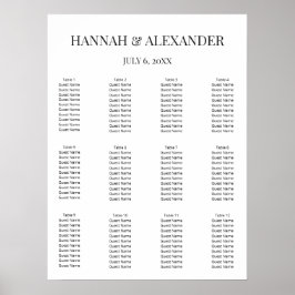 Póster Modern Minimal Wedding Welcome Sign