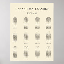 Póster Modern Minimal Wedding Welcome Sign