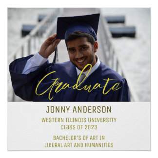 Póster Modern Minimalist Photo and Script