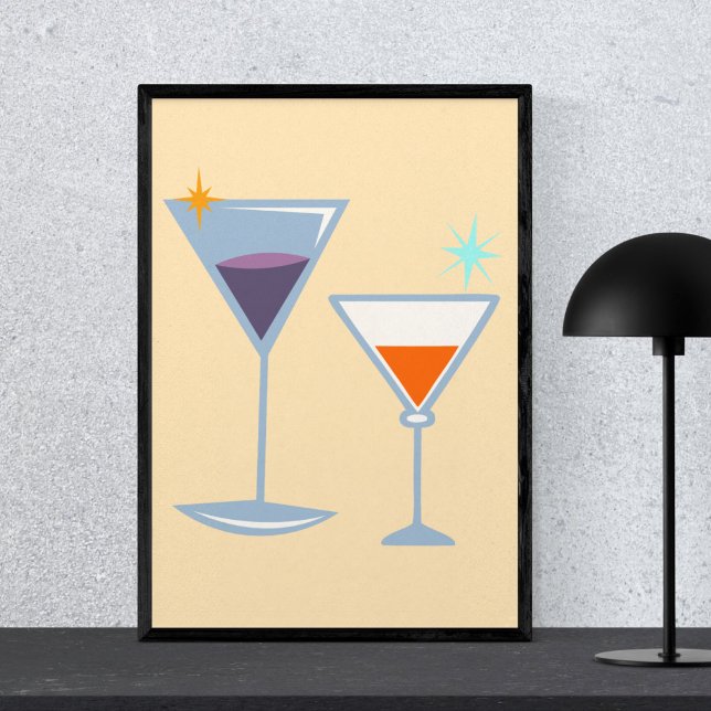 Póster Modern Minimalist Stylish Retro Mid Century  (Subido por el creador)
