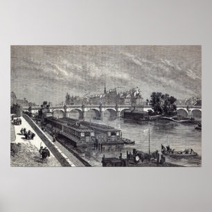 Póster Modern Paris: The Pont Neuf, 1845