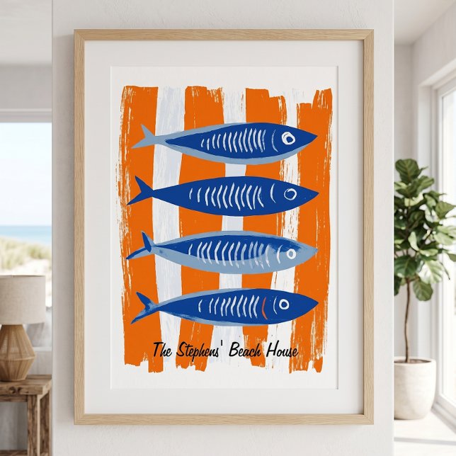 Póster Modern Personalized Beach House (Subido por el creador)