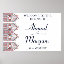 Póster Modern Thobe Welcome Henna Poster
