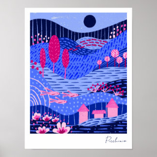 Póster Modern Vibrant Dreamscape