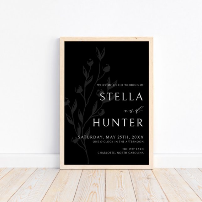 Póster Modern Victorian Elegant Greenery Welcome Poster (Subido por el creador)