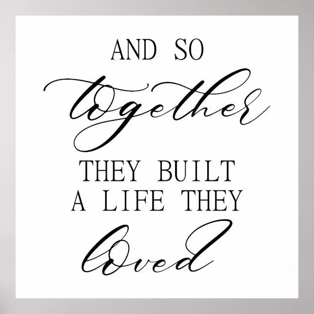 Póster Modern Wedding Backdrop – Wedding Sign & Backdrop (Frente)