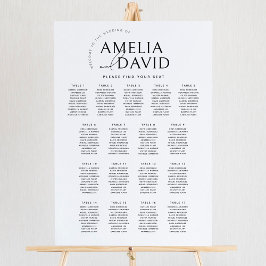 Póster Moderna 17 Mesas Carta de bienvenida