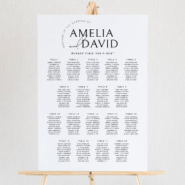 Póster Moderna 18 Mesas Carta de bienvenida