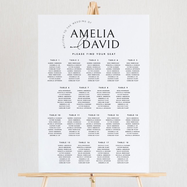 Póster Moderna 18 Mesas Carta de bienvenida (Subido por el creador)