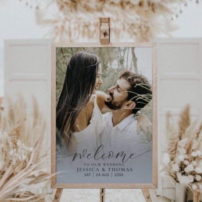 Póster Moderna caligrafía fotográfica Poster azul turbio (Subido por el creador)