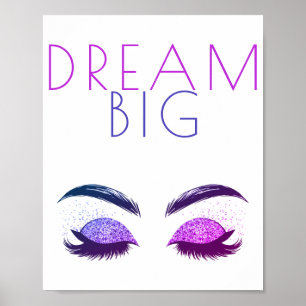 Póster Moderna cita motivacional de chicas blancas