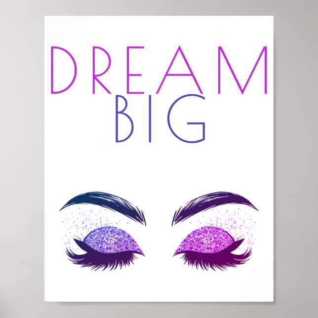 Póster Moderna cita motivacional de chicas blancas (Frente)