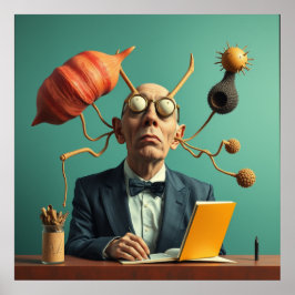 Póster Moderna imagen Guay de innovador en ilustracion im