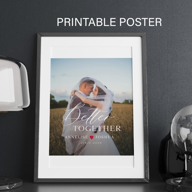 Póster Moderna y elegante foto de la pareja nupcial (Subido por el creador)