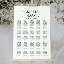 Póster Moderno 25 Mesas Carta De Bienvenida