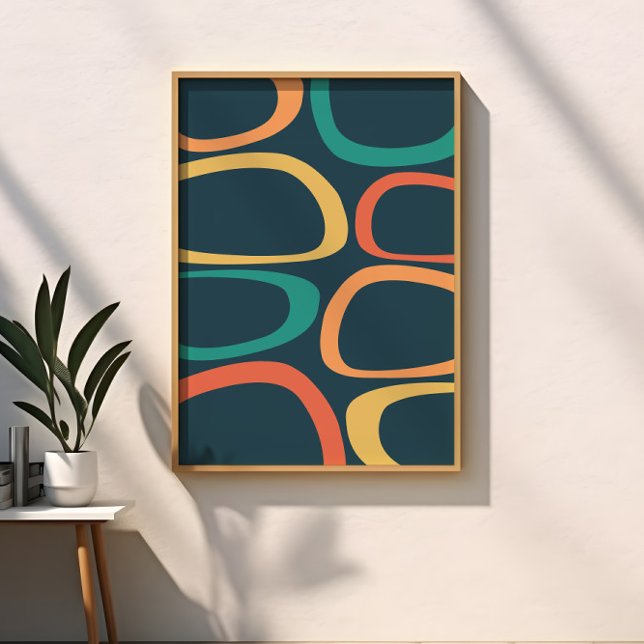 Póster Moderno Abstracto de Mitad de Siglo Amarillo, Nara (Subido por el creador)