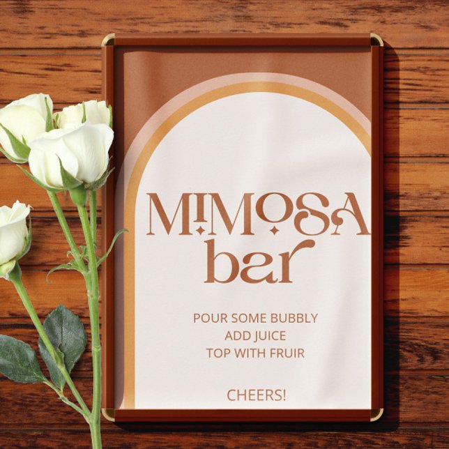 Póster Moderno bar de arcos de Terracota Typography Mimos (Subido por el creador)