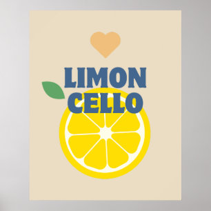 Póster Moderno bar Lemons Limoncello italiano
