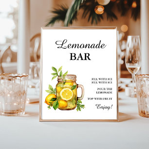 Póster Moderno bar Minimalista de Lemonade verano canto d