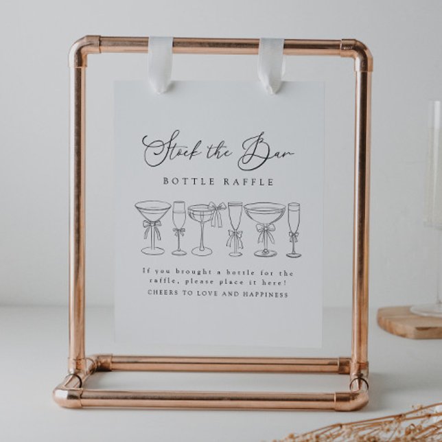 Póster Moderno Bow Bebe El Rótulo Del Bar Bottle Raffle (Subido por el creador)