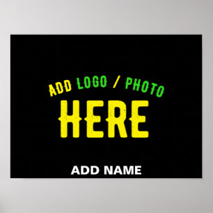 PÓSTER MODERNO CON ESTILO PERSONALIZABLE NEGRO VERIFICADO