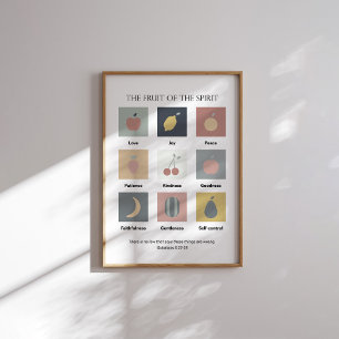 Póster Moderno el fruto del poster espiritual