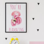 Póster Moderno, Es Flamante Belleza Flamingo Rosa<br><div class="desc">Moderno,  Es Flamante Belleza Flamingo Rosa</div>