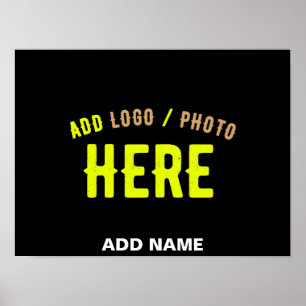 PÓSTER MODERNO ESTILIZADO PERSONALIZABLE NEGRO MARCADO VE