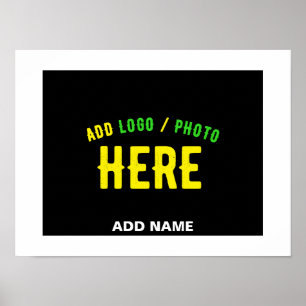 PÓSTER MODERNO ESTILIZADO PERSONALIZABLE NEGRO MARCADO VE