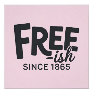 Póster Moderno estilo libre desde la tipografía de 1865,