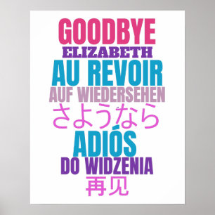 Póster Moderno Fiesta de Adiós