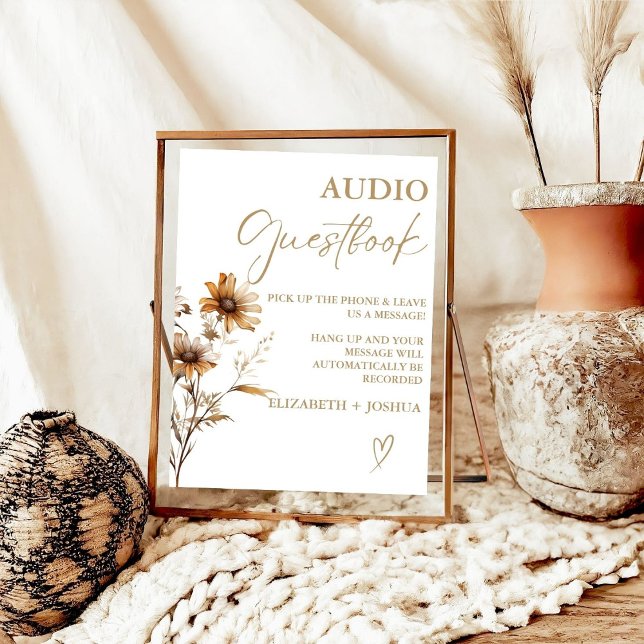 Póster Moderno flor silvestreRótulo de mesa de barrido do (Subido por el creador)