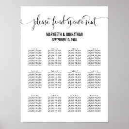 Póster Moderno hacemos guión de Rótulo de la tabla de asi