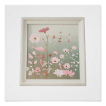 Moderno Ilustracion de flores silvestres decoració