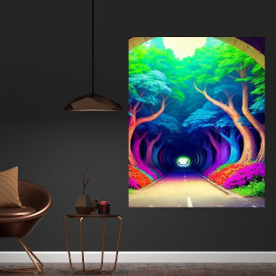 Póster Moderno Ilustracion retro trippy