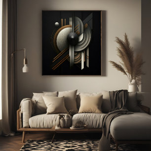 Póster Moderno Inspirado en Geométrico Abstracto
