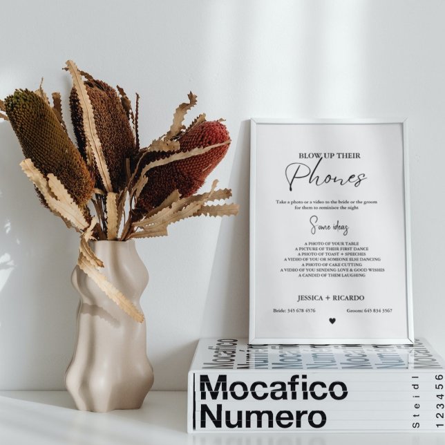 Póster Moderno Minimal Golpear su foto boda de teléfono (Subido por el creador)