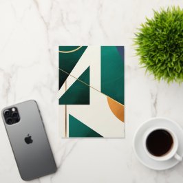 Poster moderno minimalista con triángulo superpues