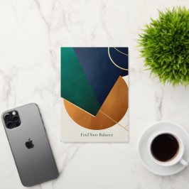 Póster moderno minimalista con triángulo superpues