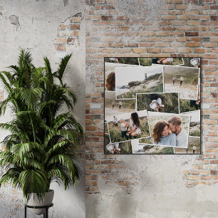 Póster Moderno minimo 5 foto elegante simple único