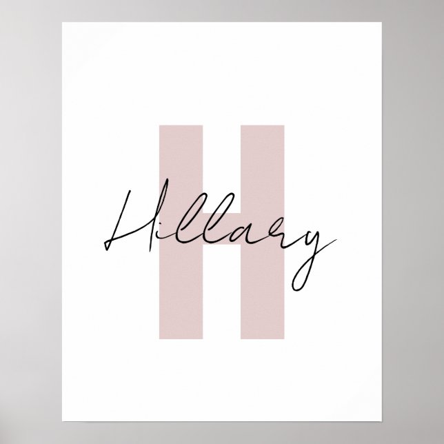 Póster Moderno personalizado simple Personalizado  (Frente)