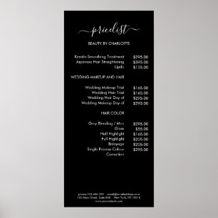 Póster Moderno Pricelista