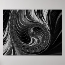 Moderno Razón de Oro de Nautilus Metálico Fractal