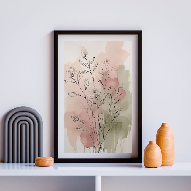 Póster Moderno Resumen Pared Floral Art V (Subido por el creador)
