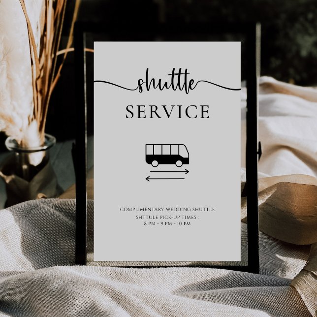 Póster Moderno Rótulo de Boda de servicio de lanzadera mí (Subido por el creador)