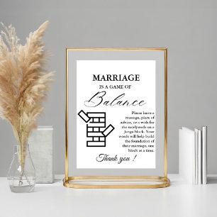 Póster Moderno Rótulo de libros de juegos de Boda mínimo 