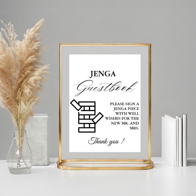 Póster Moderno Rótulo de libros de juegos de Boda mínimo  (Subido por el creador)