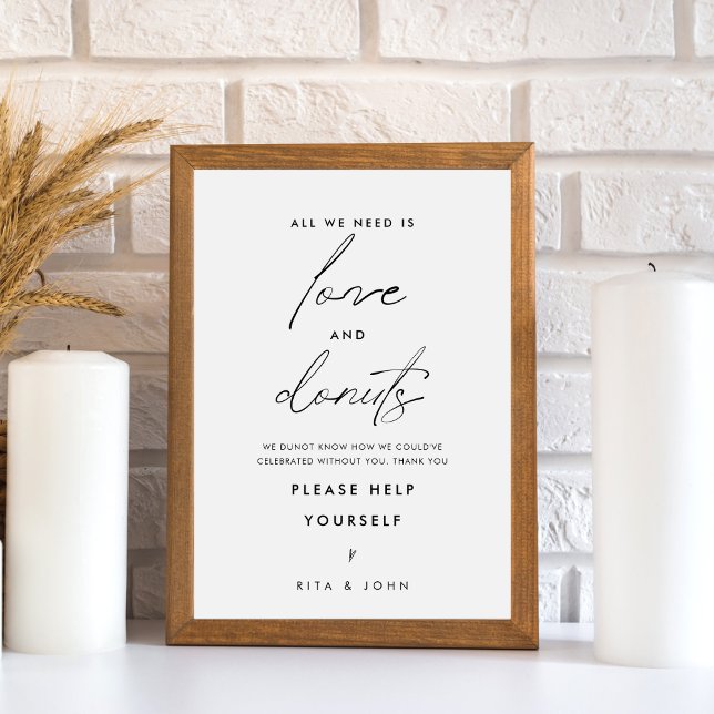 Póster Moderno Rótulo de tarta Boda de Dunot Bar Minimali (Subido por el creador)