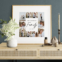 moderno sencillo minimo multifotografía familia